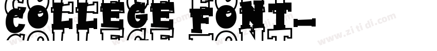 College Font字体转换